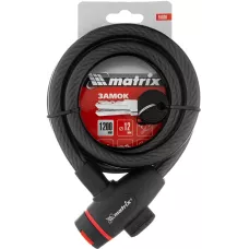 Замок тросовый универсальный, 12 х 1200 мм MATRIX 91836