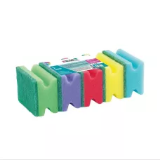 Губки для посуды профильные Comfort, 87 x 65 x 40 мм, 5 шт, Home PALISAD 923575