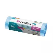 Пакеты для мусора 30 л x 30 шт. голубые, Home PALISAD 927045