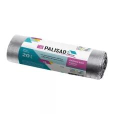 Пакеты для мусора 60 л x 20 шт, серые, Home PALISAD 927095