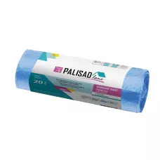 Пакеты для мусора с завязками 60 л x 20 шт, синие, Home PALISAD 927205