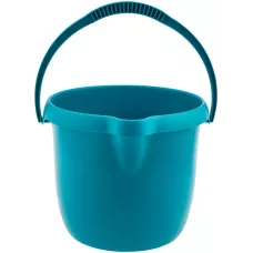 Ведро пластмассовое круглое 12 л, бирюзовое, Home PALISAD 929575