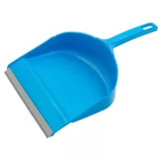 Набор: совок с кромкой 330 x 225 мм и щетка-сметка 285 мм, голубой, Home PALISAD 933105