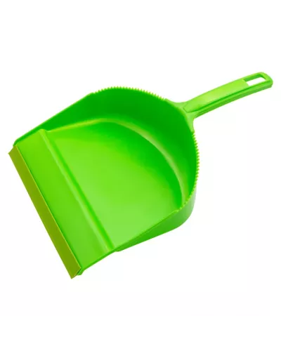 Набор: совок с кромкой 330 x 225 мм и щетка-сметка 285 мм, зеленый, Home Palisad