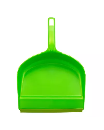 Набор: совок с кромкой 330 x 225 мм и щетка-сметка 285 мм, зеленый, Home Palisad