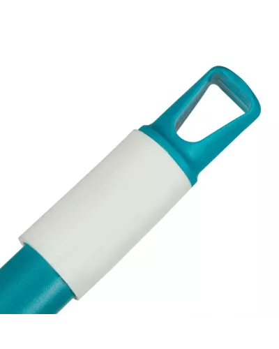 Щетка пластмасс. для подметания пола, премиум, 23 см, c черенком, 120 см, бирюзовая щетина, Home Palisad