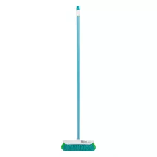 Щетка пластмассовая для подметания пола с комбинированной щетиной, 27 см, с черенком, 120 cм, Home Palisad