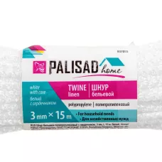 Шнур бельевой полипропиленовый с сердечником, 3 мм, L 15 м, белый, Home PALISAD 937055