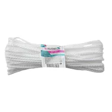 Шнур бельевой полипропиленовый с сердечником, 5 мм, L 15 м, белый, Home PALISAD 937085