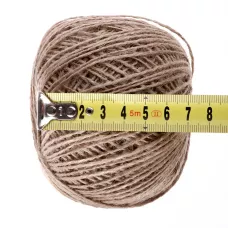 Шпагат джутовый, 1 мм, L 140 м, 2-ниточный, Россия Сибртех