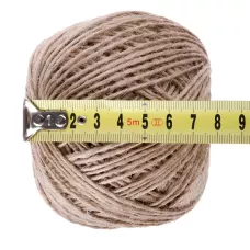 Шпагат джутовый, 1.5 мм, L 90 м, 4-ниточный, Россия Сибртех