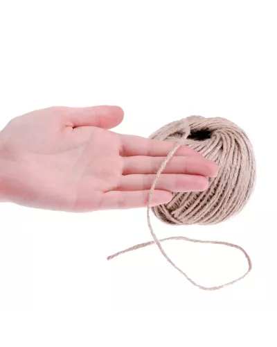 Шпагат джутовый, 1.5 мм, L 90 м, 4-ниточный, Россия Сибртех
