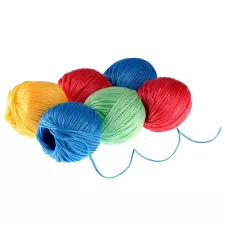 Набор шпагатов полипропиленовых, 6 шт, 2 мм, L 60 м, MIX цветов, Россия Сибртех