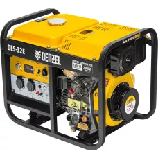 Генератор дизельный DENZEL DES-32E, 3,2 кВт, 230 В, 11 л, электростартер