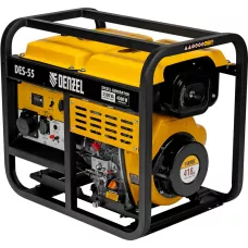 Генератор дизельный DENZEL DES-55, 5,5 кВт, 230 В, 11 л, ручной стартер