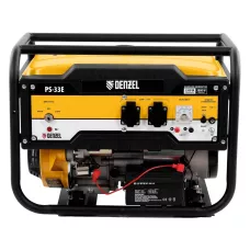 Генератор бензиновый DENZEL PS-33E, 3.3 кВт, 230В, 15 л, электростартер
