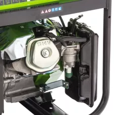 Генератор бензиновый БС-8000Э, 6,6 кВт, 230В, четырехтактный, 25 л, электростартер Сибртех