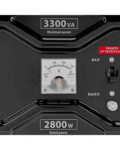 Генератор бензиновый RS-4000E, 3,3 кВт, 230В, электростартер MTX