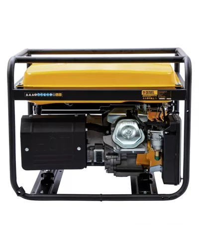 Генератор бензиновый GE 6900, 5.5 кВт, 220 В/50 Гц, 25 л, ручной старт Denzel