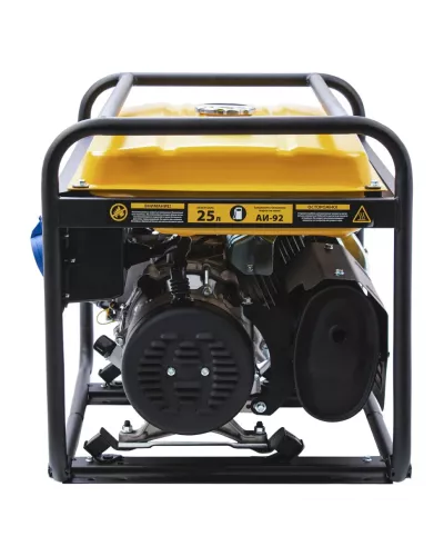 Генератор бензиновый GE 6900, 5.5 кВт, 220 В/50 Гц, 25 л, ручной старт Denzel
