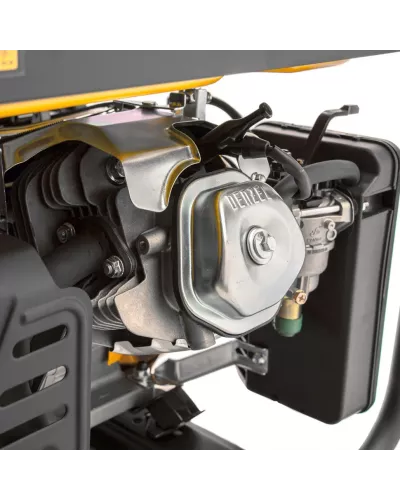 Генератор бензиновый GE 7900, 6.5 кВт, 220 В/50 Гц, 25 л, ручной пуск Denzel