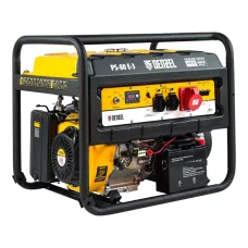 Генератор бензиновый DENZEL PS 80 E-3, 6.6 кВт, 400 В, 25 л, электростартер