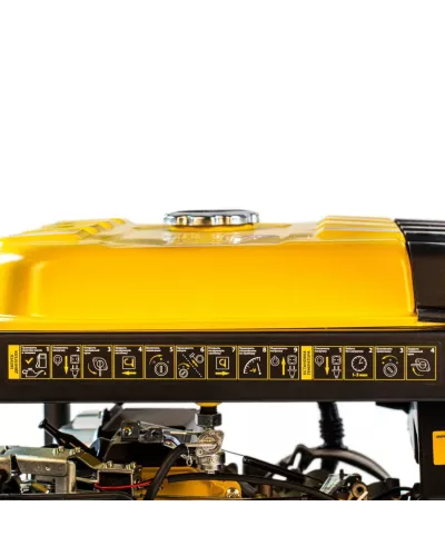 Генератор бензиновый PS 80 E-3, 6.6 кВт, 400 В, 25 л, электростартер Denzel