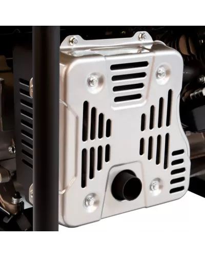 Генератор бензиновый PS 80 E-3, 6.6 кВт, 400 В, 25 л, электростартер Denzel