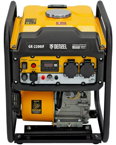 Генератор инверторный GK-2200iF, 2,2 кВт, 230 В, ручной старт DENZEL