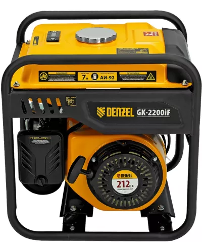 Генератор инверторный GK-2200iF, 2,2 кВт, 230 В, ручной старт DENZEL