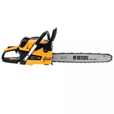 Пила цепная бензиновая DENZEL DS-5218, шина 45 см, 52 см3, 3 л.с, шаг 0,325, 72 звена