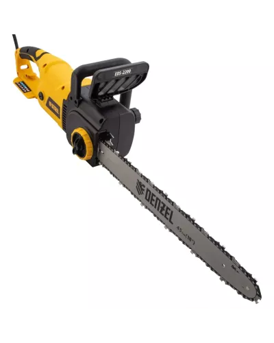 Пила цепная электрическая EDS-2200, 2.2 кВт,продольная, шина 45 см, шаг 3/8, паз 1.3 мм, 62 звена Denzel