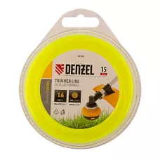 Леска для триммера DENZEL Flex Сord 96106, 1.6 мм x 15 м, круглая, блистер