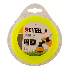 Леска для триммера DENZEL Flex Сord 96111, 2 мм x 15 м, звезда, блистер