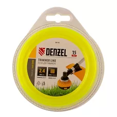 Леска для триммера DENZEL Flex Сord 96116, 2.4 мм x 15 м, квадратная, блистер