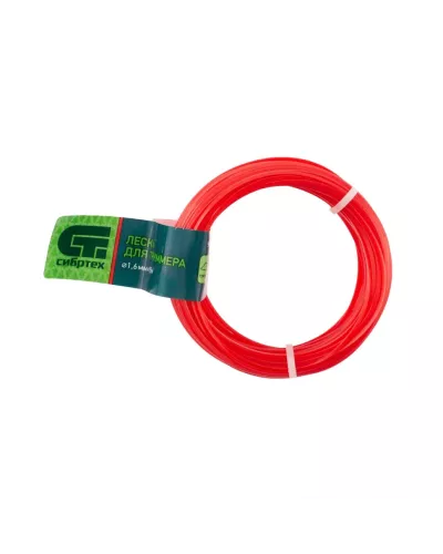 Леска для триммера треугольная, 1.6 мм х 15 м, Россия Сибртех