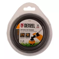 Леска для триммера DENZEL Extra Сord 96180, 2.4 мм x 15 м, круглая