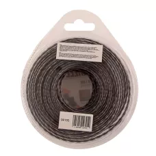 Леска для триммера DENZEL Extra Сord 96185, 2.4 мм x 15 м, квадратная витая