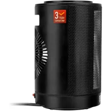 Тепловентилятор керамический DENZEL DTFC-1200S, вращение, 3 реж., вент., нагрев 600/1200 Вт