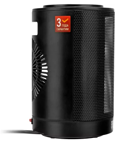 Тепловентилятор керамический DTFC-1200S, вращение, 3 реж., вент., нагрев 600/1200 Вт // Denzel