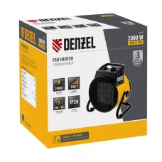 Тепловая пушка DENZEL DHC 2-100, 230 В, 0.025/1/2 кВт, керамический нагреватель