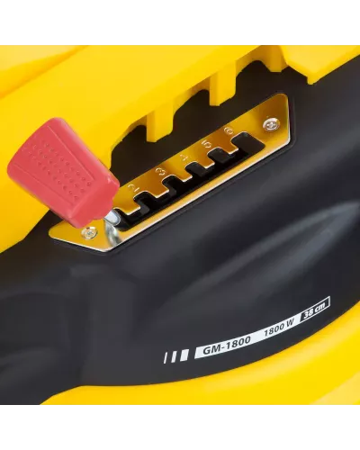 Газонокосилка электрическая GM-1800, 1800 Вт, шир. 38 см, 6 уров., травосб. 40 л.// Denzel