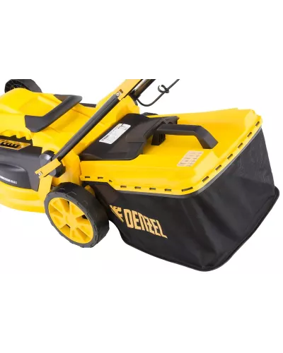 Газонокосилка электрическая GM-1800, 1800 Вт, шир. 38 см, 6 уров., травосб. 40 л.// Denzel