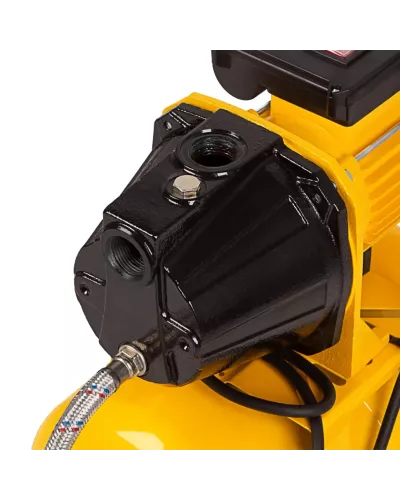 Насосная станция PS1100С, 1100 Вт, 4500 л/ч, ресивер 24 л, подъем 46 м, чугун Denzel