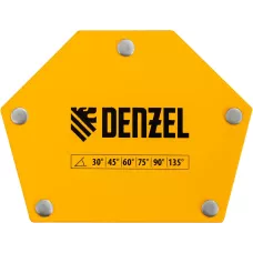 Фиксатор магнитный DENZEL для сварочных работ усилие 50 LB, 30х45х60х75х90х135 град.
