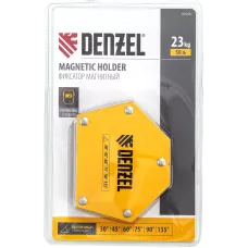 Фиксатор магнитный DENZEL для сварочных работ усилие 50 LB, 30х45х60х75х90х135 град.