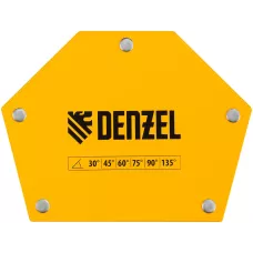 Фиксатор магнитный DENZEL для сварочных работ усилие 75 LB, 30х45х60х75х90х135 град.