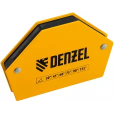 Фиксатор магнитный DENZEL для сварочных работ усилие 25 LB, 30х45х60х75х90х135 град.