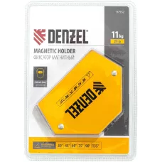 Фиксатор магнитный DENZEL для сварочных работ усилие 25 LB, 30х45х60х75х90х135 град.