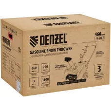 Бензиновая снегоуборочная машина DENZEL SB 460 E, 99cc, эл.старт, шнек SnowCrusher